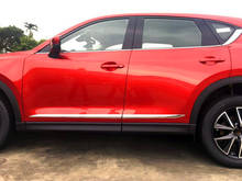 Accesorios de coche para Mazda CX-5 CX5 KF 2017 2018 2019 2020 ABS tiras de moldura de puerta lateral cromadas, embellecedor de guarnición de carrocería de coche, 4 Uds. 2024 - compra barato