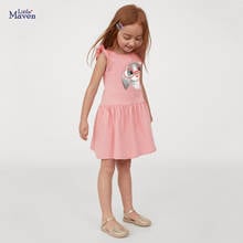 Frocks for Girls 2021 Summer Baby Girl Children Clothes Toddler glass dog Print Vestiods Casual Dress for Kids 2-7 Years S1038 2024 - buy cheap