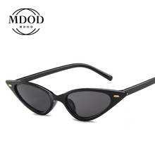 Sexy olho de gato óculos de sol roxo preto redsunglasses cateye eyewear feminino marca designer pequeno triângulo vintage óculos de sol retro 2024 - compre barato