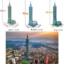 Candice guo 3D paper puzzle assemble model DIY toy Taipei 101 China Taiwan edifice building birthday gift christmas present 1pc 2024 - buy cheap