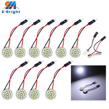 10pcs White T10 1206 22 SMD LED Light Panel Car Auto Interior Reading Map Parking Bulb Lamp Festoon Dome 2 Adapters DC12V 2024 - buy cheap