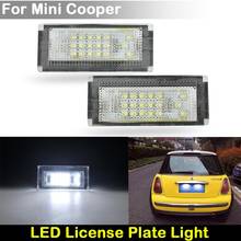 For MINI Cooper Gen1 R50 R52 R53  white LED Car Rear license plate light number plate lamp 2024 - buy cheap