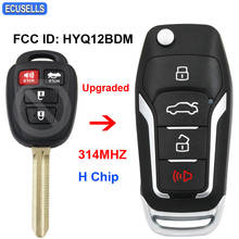 Upgraded Folding Flip Remote Car Key 314MHz H Chip for Toyota RAV4 2013 2014 2015 Camry Corolla 2014 2015 2016 FCC ID: HYQ12BDM 2024 - buy cheap