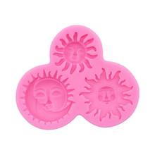 Sun and Moon Face Soft Silicone Mold Starry Lunar Keychain Mold DIY Silicone Baking Molds Silicone UV Resin Casting Mold 2024 - buy cheap