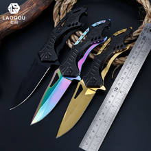 LAOGOU Folding Hunting Knife Multifuntion Jungle Pocket Knife Outdoor Camping Knife with Plastic handle 2024 - buy cheap