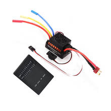 WG-controlador de velocidad eléctrico de 60A RC sin escobillas, controlador de velocidad eléctrico de piezas de coche ESC BEC a prueba de agua con 5,5 V 3A BEC para coche y camión RC 1/10 2024 - compra barato