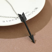 Arrow Pendant Necklace Rope Chain Necklaces Men&Women Punk Jewlery Accessories Wholesale 2024 - buy cheap