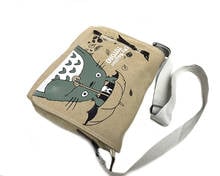 Hayao Miyazaki My Neighbor Totoro Cute Shoulder Bag Anime Shoulder Bag Cotton Square Canvas Bag 2024 - buy cheap