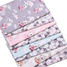 Хлопчатобумажная ткань Syunss с принтом кролика для рукоделия, лоскутное стеганое детское одеяло для тканевые подушки, швейная ткань 2024 - купить недорого