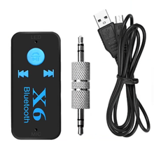 Bluetooth AUX мини аудио приемник Bluetooth передатчик 3,5 мм разъем громкой связи Авто Bluetooth автомобильный комплект музыкальный адаптер AUX BlueiPhone 2024 - купить недорого