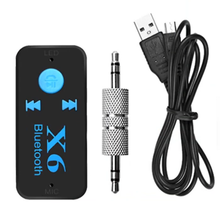 Bluetooth aux mini receptor de áudio bluetooth transmissor 3.5mm jack handsfree kit carro bluetooth música adaptador aux blueiphone 2024 - compre barato