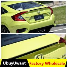 For Honda Civic 2015 2016 2017 2018 Rear Trunk Spoiler High Quality ABS Material Primer Color Car Tail Wing Decoration For Civic 2024 - buy cheap