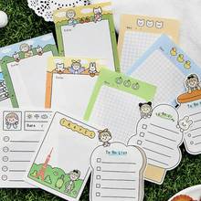30sheets Korean Cartoon Kawaii Memo Pad stickers Student Diary Girl School Note book Stationery 2024 - buy cheap