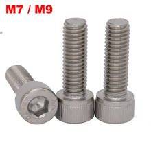 M9 M9*40/45/50/80mm M9x40/45/50/80mm 1.25mm Pitch 304 Stainless Steel Allen Head Cap Screw Inner Hex Hexagon Socket  Bolt 2024 - buy cheap