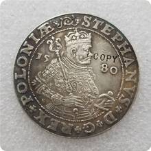 Polônia: litva 1580-talar stephan batória cópia de moedas comemorativas-medalha de moedas colecionáveis 2024 - compre barato