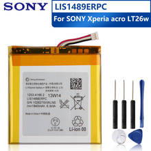 Bateria original de substituição para telefone sony, lt26 lt26w xperia acro hd drive lis1489 erpc, bateria recarregável autêntica 1840mah 2024 - compre barato