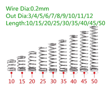 Customized Wire diameter 0.2mm, outer diameter 4mm Micro Coil Stainless Steel Compression Spring 2024 - buy cheap