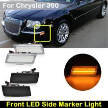 For Chrysler 300 2005-2014 Clear or Smoked Lens Car front amber LED side marker lamp Turn Signal Light 2024 - buy cheap