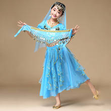 Belly Dance Oriental Costume Dance Children Bellydance Set Kids Girl Bollywood India Dance Practice Performance Clothes 6pcs/Set 2024 - buy cheap