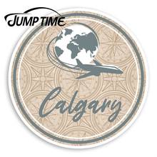 Jump Time Calgary Canada Vinyl Stickers Travel Sticker Laptop Luggage Decal Truck Window Car Wrap Car Accessories 2024 - buy cheap