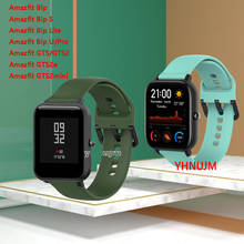 Correa de silicona para Amazfit GTS2 mini, bip lite, Huami GTS2/GTS 2e /GTS, correa de reloj Amazfit 2024 - compra barato