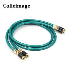 1 par de cables de Audio rca de alta gama, conector de Cable HIFI RCA 8N OFC RCA macho a macho 2024 - compra barato