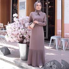 Elegant Muslim Pleated Abaya Dress Vestidos Evening Party Cardigan Kimono Long Robe Gowns Jubah Middle East Eid Ramadan Islamic 2024 - buy cheap