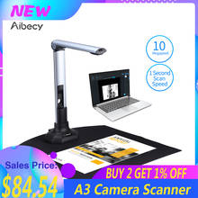 Aibecy BK52 Livro Documento Scanner Portátil Varredor Câmera Captura Tamanho A3 HD Mega-pixels USB 2.0 документ 10-камера Scanner Livro 2024 - compre barato