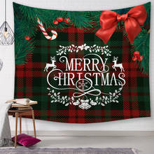 Tapiz colgante de pared navideño, colcha grande para colgar en la pared, manta, fondo, decoración para habitación del hogar, regalo 2024 - compra barato