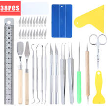 38PCS Craft Vinyl Weeding Tools Kit for DIY Craft Silhouettes Cameos Cutting Lettering Scrapbooking Stickers Tool Accessories 2024 - buy cheap