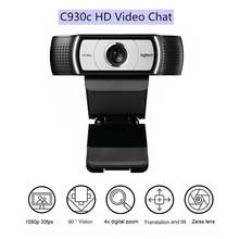 Logitech-cámara web C930c HD Pro, dispositivo de grabación de videollamadas de pantalla ancha, 1080p, usb, para ordenador portátil y de escritorio, Webcam para oficina, videochat 2024 - compra barato