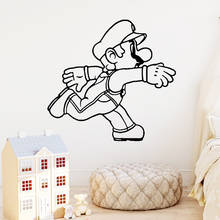 Pegatinas de pared clásicas de Super Mario, decoración artística de pared Interior moderna para habitaciones de niños, calcomanías de vinilo para decoración de videojuegos 2024 - compra barato
