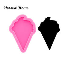 DY0631 Bright Ice cream Mold Resin Craft Badge Reel , Chocolate Silicone Molds, DIY Epoxy Epoxy Jewellery Making, Clay Moulds 2024 - buy cheap