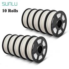 SUNLU 1.75MM PLA Filament 1KG For 3D Printer 10 Rolls/ Set No Knots Non Bubble Non-Toxic Eco-Friendly Bright Color Odorless 2024 - buy cheap