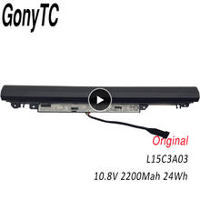 GONYTC-batería Original para ordenador portátil, pila para Ideapad 110, 110-15ACL80TJ, 10,8 V, 2200mAh, 24W, L15C3A03 L15L3A03 2024 - compra barato
