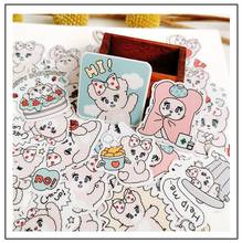 40PCS Pink bear Stickers Crafts And Scrapbooking stickers book Student label Decorative sticker kids toys 2024 - buy cheap