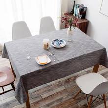 Toalha de mesa retangular, moderna, à prova de poeira, de linho e algodão, para sala de jantar e cozinha 2024 - compre barato