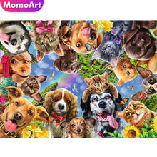 MomoArt 5D DIY Diamond Embroidery Dog Rhinestone Picture Diamond Painting Animal Craft Kit Wall Decorations 2024 - buy cheap