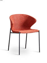 Silla de comedor minimalista moderna para el hogar, sillón con respaldo para restaurante, de tela nórdica, para ocio, oficina y estudio 2024 - compra barato