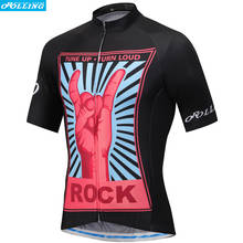 Camiseta de ciclismo personalizada, Maillot de equipo profesional clásico, LOVE Finger, novedad 2024 - compra barato