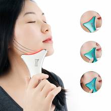 Guasha massageador facial com vibração elétrica, máquina de raspagem facial para terapia de fótons, dispositivo de remoção de rugas 2024 - compre barato