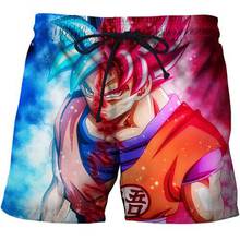 Pantalones cortos de playa con estampado de Goku para hombre, Shorts transpirables con estampado 3D de Anime, ropa de chándal Harajuku con gráfico 2024 - compra barato
