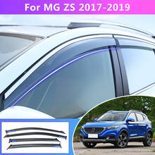 Козырек от солнца и дождя на окно, защита от атмосферных воздействий, защитный экран для MG ZS 2017 2018 2019, автомобильный Стайлинг, автомобильные аксессуары, 4 шт. навеса 2024 - купить недорого