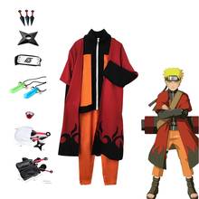 Akatsuki-Disfraz de Uzumaki Shippuden, segunda uniforme y Diadema, Kunai, ropa de Halloween para adultos, vestido de Navidad 2024 - compra barato