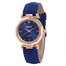 Роскошные женские часы с циферблатом из розового золота, модные кожаные повседневные часы, аналоговые кварцевые наручные часы с кристаллами, reloj mujer 2024 - купить недорого