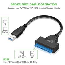 20cm USB 3.0/2.0/Type C to 2.5 Inch SATA Hard Drive Adapter Converter Cable for 2.5'' HDD/SSD 2024 - buy cheap