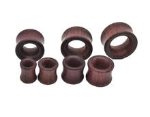 Flesh tunnel Wood Ear Expander Ear Plugs Body Piercing Jewelry Saddle Ear Gauges 8mm-20mm Solid Hollow Wholesale 2024 - buy cheap