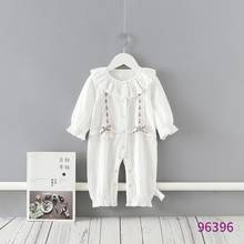 0-24M Newborn Baby Spring Clothes Lace Stitching Boys Girls Jumpsuit Long Sleeve Rompers For Kids L815 2024 - buy cheap