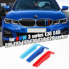 Car Front Grille Trim Bumper Cover Strip 3D M Styling Cover Stickers for BMW 3 Series G20 2019-2020 Auto Accessories Dropship 2024 - buy cheap