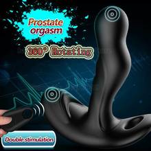 10Speeds Rotating/Tickling Prostate Massage Vibrator Radio-Controlled Anal Plug ButtPlug G-Spot Stimulate Adult Sex Toys For Men 2024 - buy cheap